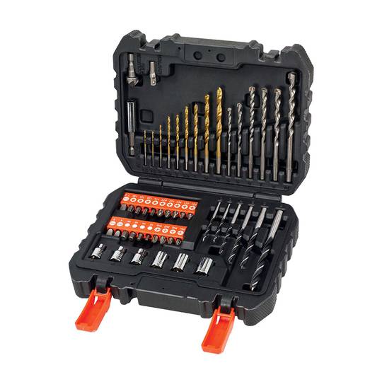 Juego de 50 piezas para atornillar y taladrar con brocas de titanio de Black & Decker A7188-XJ