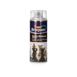 Barniz multiuso acrílico brillante en spray incoloro de 0.4L Bruguer 5198006
