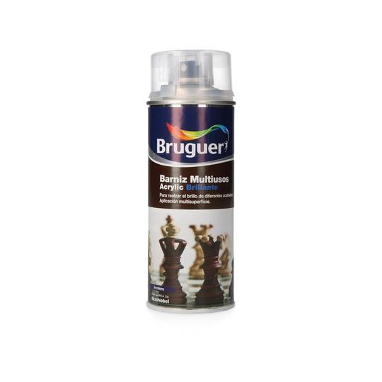 Verniz acrílico brilho multiuso em spray incolor de 0,4L Bruguer 5198006