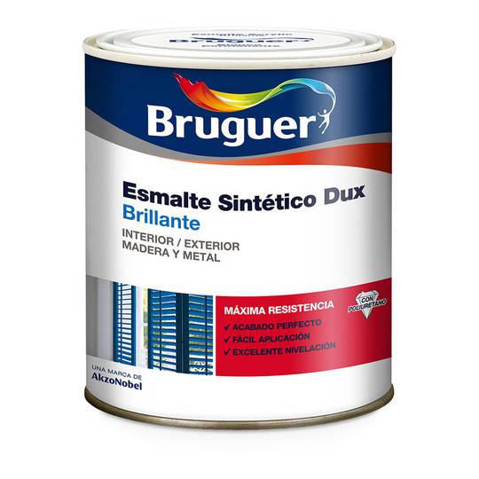 Dux synthetic enamel with glossy finish for wood and metal 0.25L Bruguer