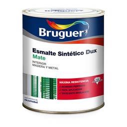 Esmalte sintético Dux con acabado mate para madera y metal 0,25L Bruguer 5159370