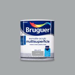 Glossy acrylic enamel for wood and metal with pearl gray finish 0.75L Bruguer 5057471