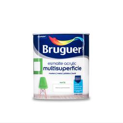 Multi-surface acrylic enamel with permanent matte white finish 0.75L Bruguer 5069889