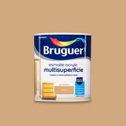 Multi-surface acrylic enamel with hazelnut satin finish 0.75L Bruguer 5161509