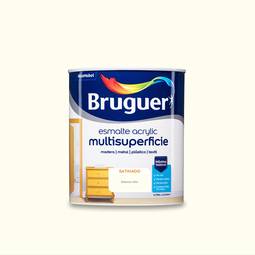 Smalto acrilico multisuperficie con finitura satinata bianco sporco 0,75L Bruguer 5057417