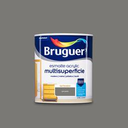 Multi-surface acryllak met parelgrijze zijdeglans 0,75L Bruguer 5057463
