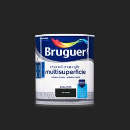Multi-surface acrylemail met een glanzende afwerking in middengrijs 0,75L Bruguer 5057524
