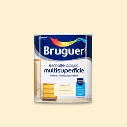 Multi-surface acrylic enamel with cotton white satin finish 0.75L Bruguer 5057441