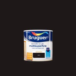 Multi-surface acrylic enamel with black satin finish 0.25L Bruguer 5160679