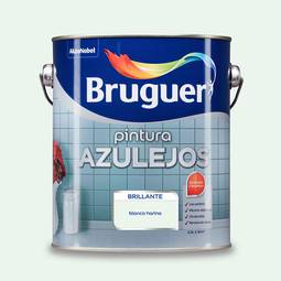 Esmalte azulejo com acabamento branco farinha brilhante 0,25L Bruguer 5274271