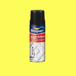 Multi-use enamel spray format with glossy lemon yellow finish 0.4L Bruguer 5197985