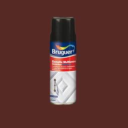 Esmalte multiuso formato spray con acabado brillante pardo 0,4L Bruguer 5197984