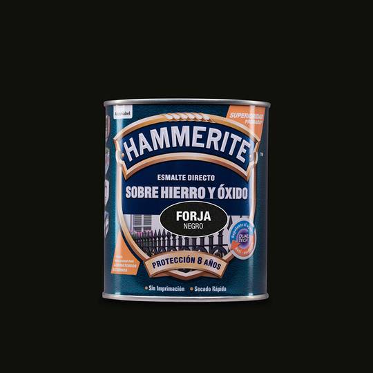 Hammerite email direct op ijzer en black forge kleur oxide 0.75L Bruguer 5093196