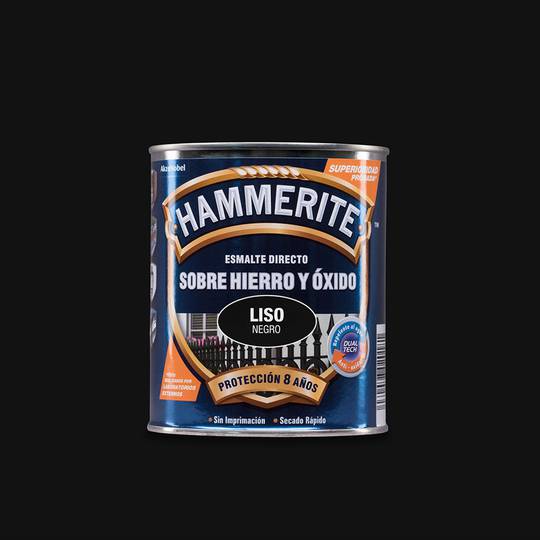 Hammerite enamel direct on iron and smooth black oxide 0.75L Bruguer 5093791