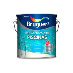Tinta de alta resistência para piscina azul Egeu 4L Bruguer 5326479