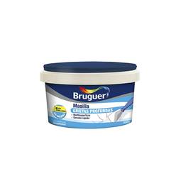 Massilla multisuperfície d'assecat ràpid per esquerdes profundes color blanc 500g Bruguer 5196378
