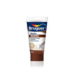 Masilla resistente y flexible para madera de pino color marrón 200g Bruguer 5196385
