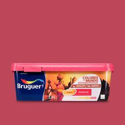 Farba do ścian i sufitów z wykończeniem matowym kolor magenta sari 2,5L Bruguer 5160732
