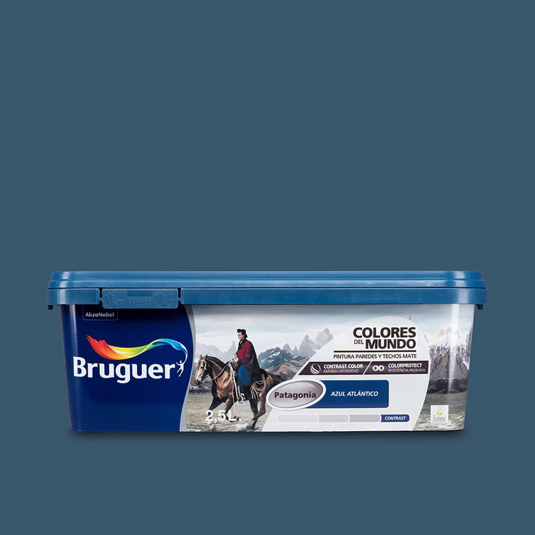 Vernice per pareti e soffitti con finitura opaca Atlantic blue 2.5L Bruguer 5160746