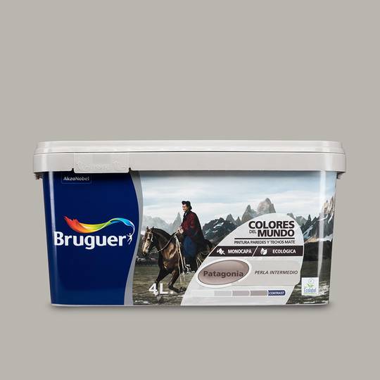 Verf voor muren en plafonds met matte afwerking tussenkleur parelmoer 4L Bruguer 5160742