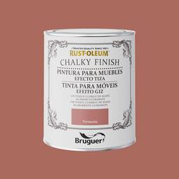 Chalk paint for furniture Rust-Oleum Chalky Finish with matt finish terracotta color 0.750L Bruguer 5733893