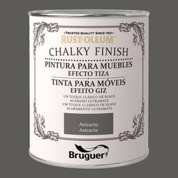 Chalk paint for furniture Rust-Oleum Chalky Finish with matt finish anthracite color 0.750L Bruguer 5397535