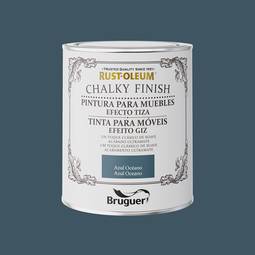 Krijtverf voor meubels Rust-Oleum Chalky Finish met matte finish kleur oceaanblauw 0.750L Bruguer 5733886