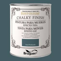 Chalk paint for furniture Rust-Oleum Chalky Finish with matt finish deep blue color 0.750L Bruguer 5397530