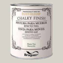 Meubelkrijtverf Rust-Oleum Chalky Finish met matte finish krijtwit 0,125L Bruguer 5397508