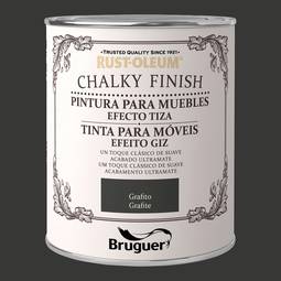 Krijtverf voor meubels Rust-Oleum Chalky Finish met matte finish grafietkleur 0.750L Bruguer 5397533