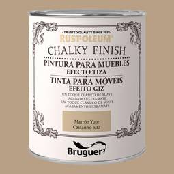 Chalk paint for furniture Rust-Oleum Chalky Finish with matt finish jute brown 0.750L Bruguer 5397544