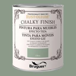 Chalk paint for furniture Rust-Oleum Chalky Finish with matt finish olive color 0.750L Bruguer 5397527