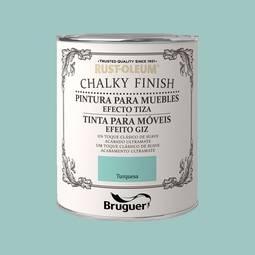 Chalk paint for furniture Rust-Oleum Chalky Finish with matt finish turquoise color 0.750L Bruguer 5397560