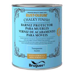 Verniz protetor para móveis Rust-Oleum Chalky Finish com acabamento transparente incolor 0,750L Bruguer 5586556