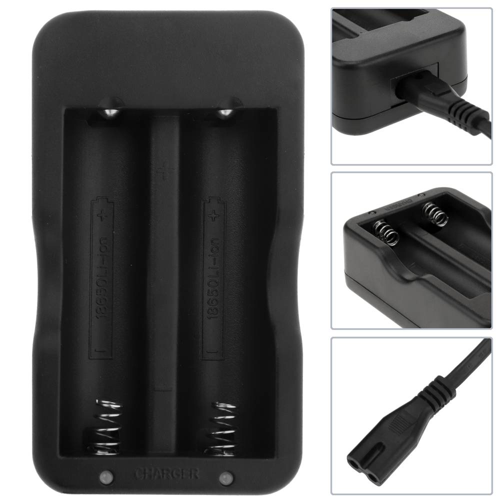220VAC plug-in charger for 18650 Li-Ion batteries
