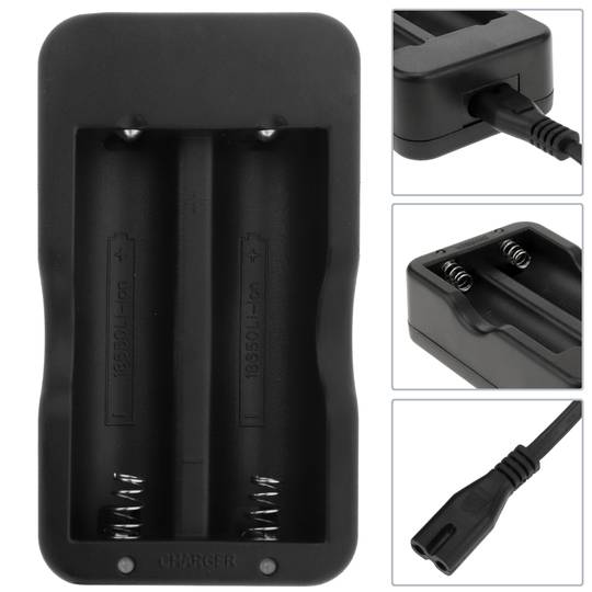 220VAC plug-in charger for 18650 Li-Ion batteries