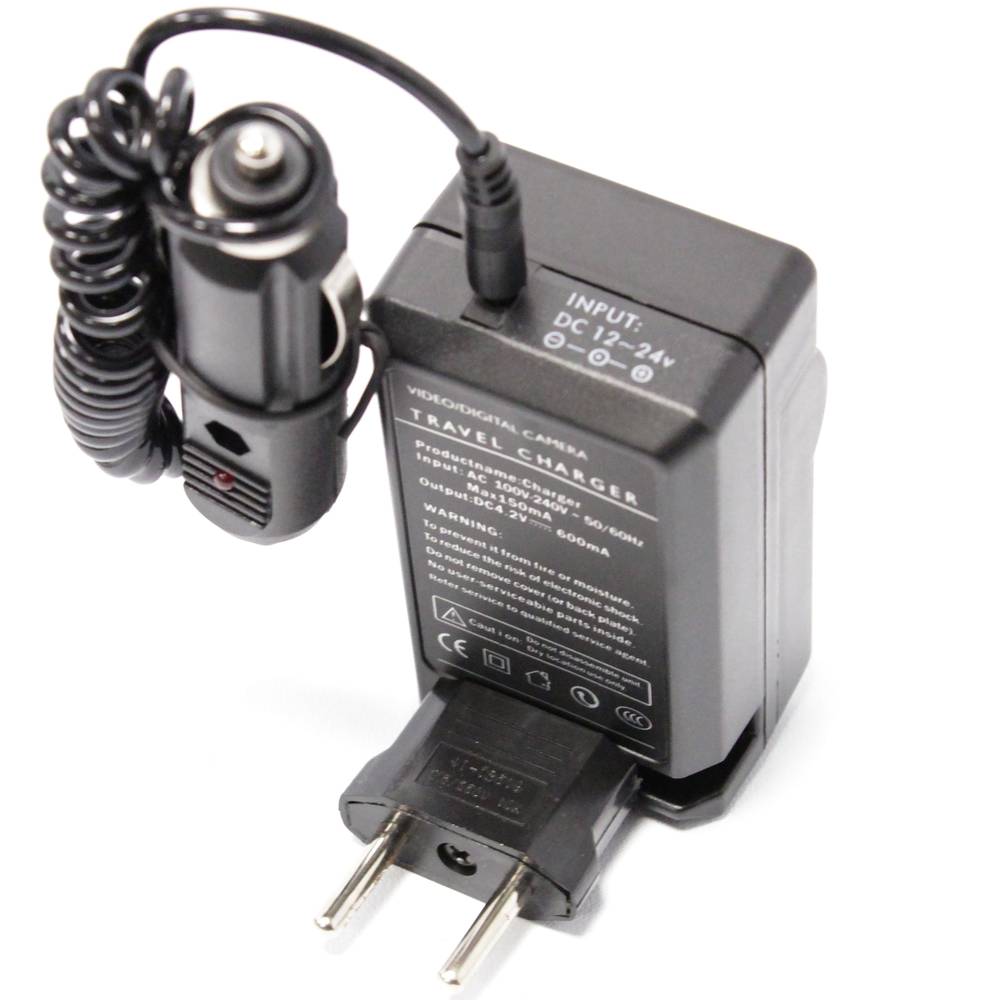 Cargador de batería GoPro 4.2V 600mA Hero3 HeroHD con adaptador de mechero de coche