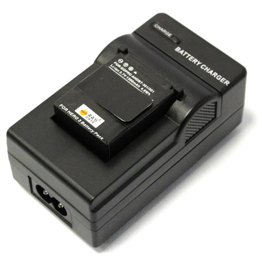 Carregador de bateria GoPro 4.2V 600mA Hero3 HeroHD