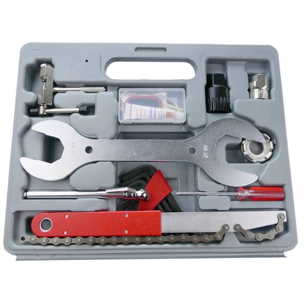 Kit de herramientas para bicicleta, 44 piezas, kit de herramientas de  reparación profesional de bicicletas, juego de herramientas de  mantenimiento de
