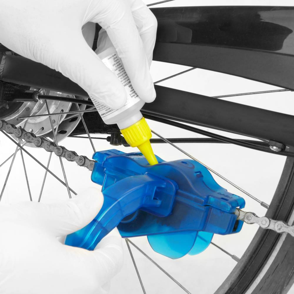 Bike chain cleaner and lubricator Bicycle cleaning tool