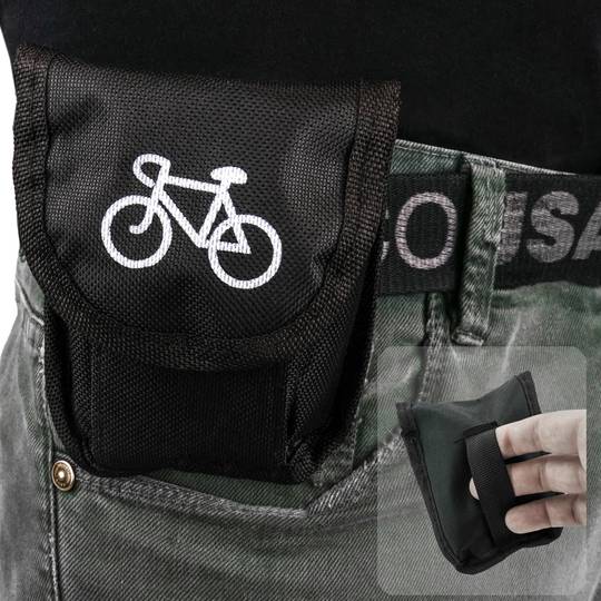 Trousse de outils multifonction pour vélo avec patch et leviers métalliques pour la réparation de crevaisons