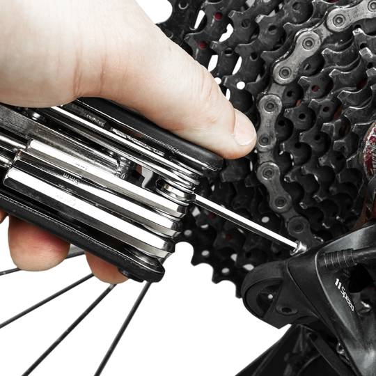Kit de herramientas bicicleta multifunción con parche y palancas para reparación