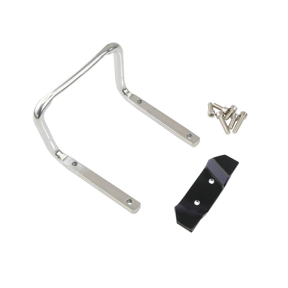 Adaptador de doble cantimplora per selló de bicicleta platejat