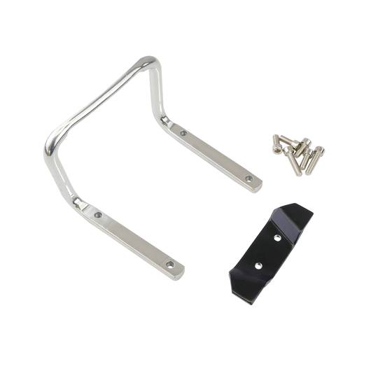 Adaptador de doble cantimplora per selló de bicicleta platejat