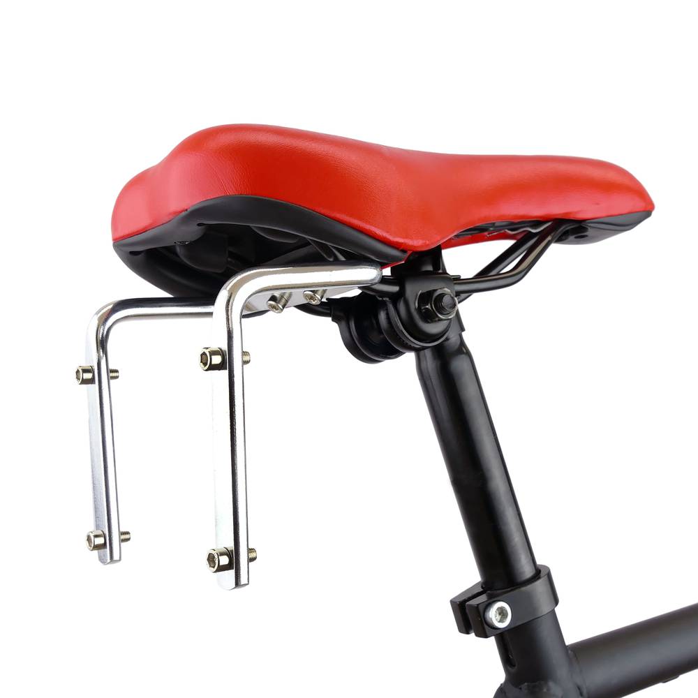 Adaptador de doble cantimplora per selló de bicicleta platejat