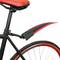 Voor- en achterspatbord voor mountainbike MTB rood