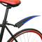 Parafango anteriore e posteriore per la bici mountain bike MTB blu