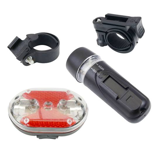 Kit de llum blanca davant i vermella darrere per a bicicleta