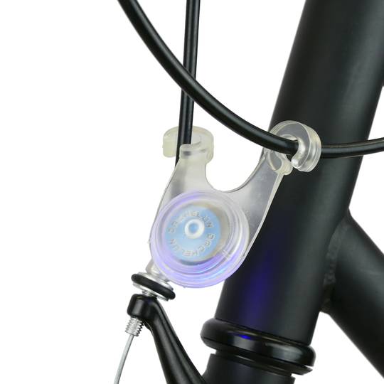 Blauw siliconenlicht voor remkabel en fietszadel