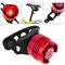 Lumière rouge arrière pour bicyclette avec sangle en caoutchouc